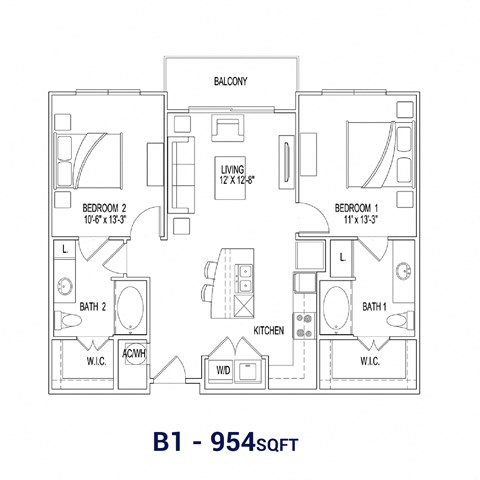 the aviary floor plan b1
